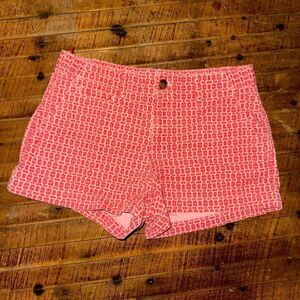 Gap red retro look flat front size 0 summer shorts